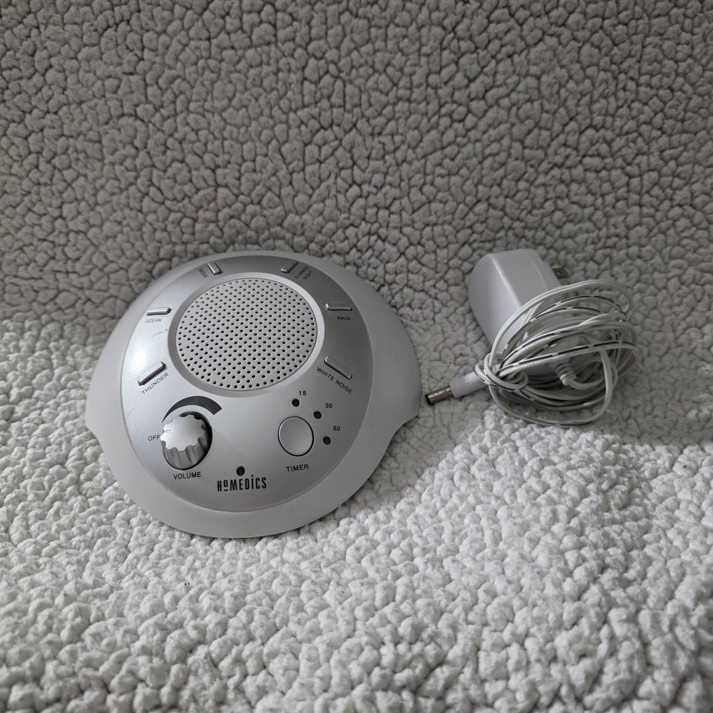 Homedics Gray Sound Machine with Adapter